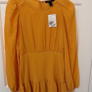 Forever 21 Mustard Long Sleeve Top
